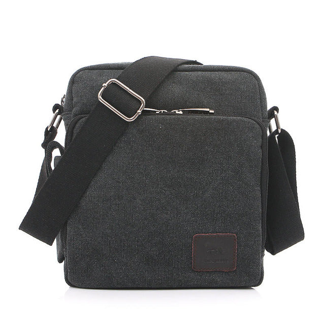 Multi-functional Casual Messenger Bags Men Canvas Leisure Men Shoulder Bags Vintage Small Crossbody Satchel Bag For Men 1092-1