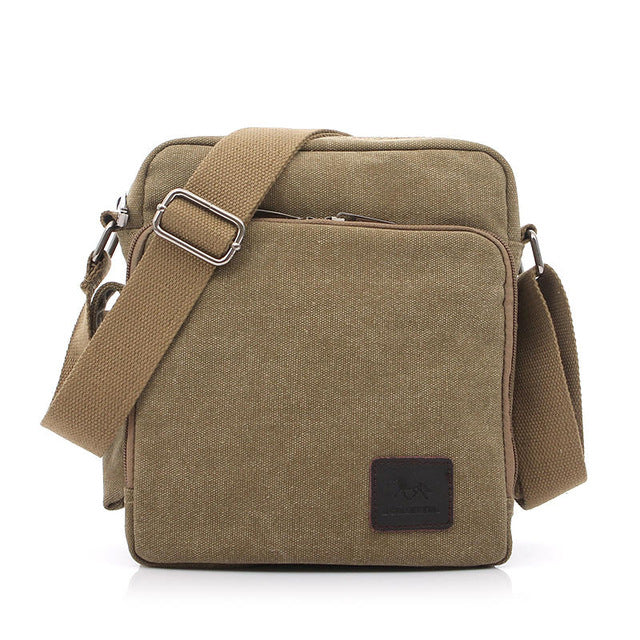 Multi-functional Casual Messenger Bags Men Canvas Leisure Men Shoulder Bags Vintage Small Crossbody Satchel Bag For Men 1092-1