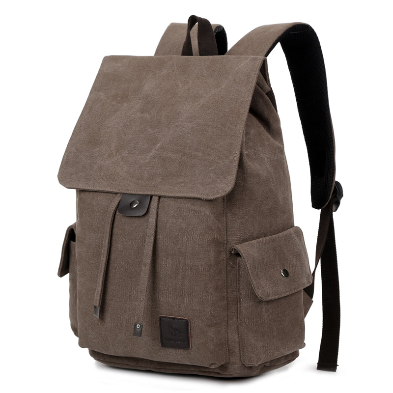 Vintage Men's Canvas Backpack Travel Schoolbag Male Backpack Large Capacity Rucksack Casual Men Laptop Backpack Bag 14 Inch 1264