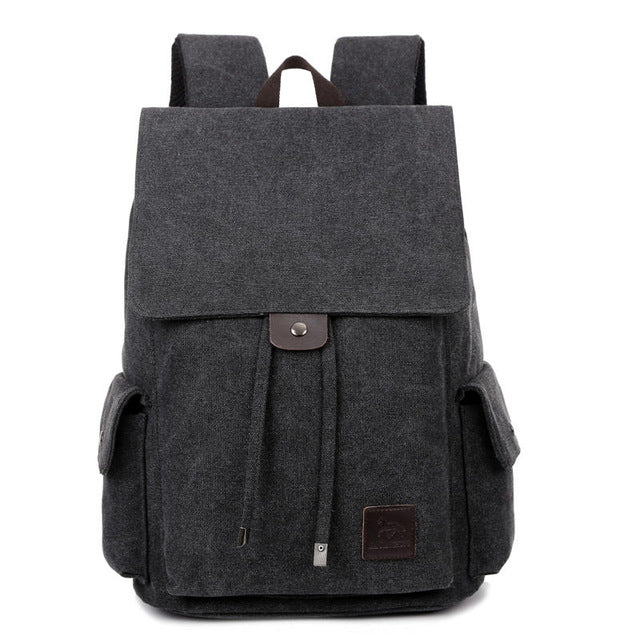 Vintage Men's Canvas Backpack Travel Schoolbag Male Backpack Large Capacity Rucksack Casual Men Laptop Backpack Bag 14 Inch 1264