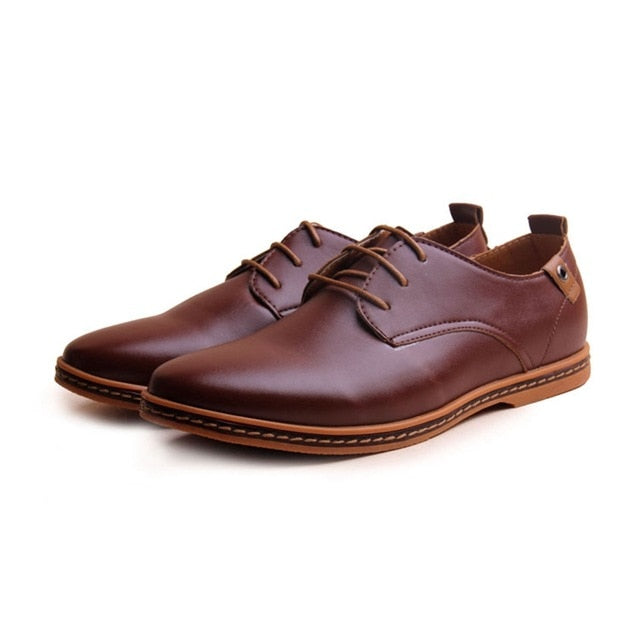 Men's Leather Round Toe Office Shoe