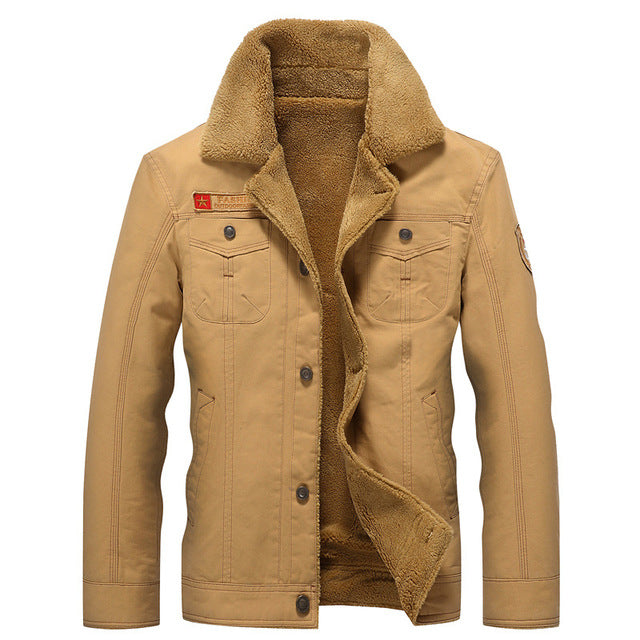 Men's Pilot M1 Fur Lined Collared Winter Jacket