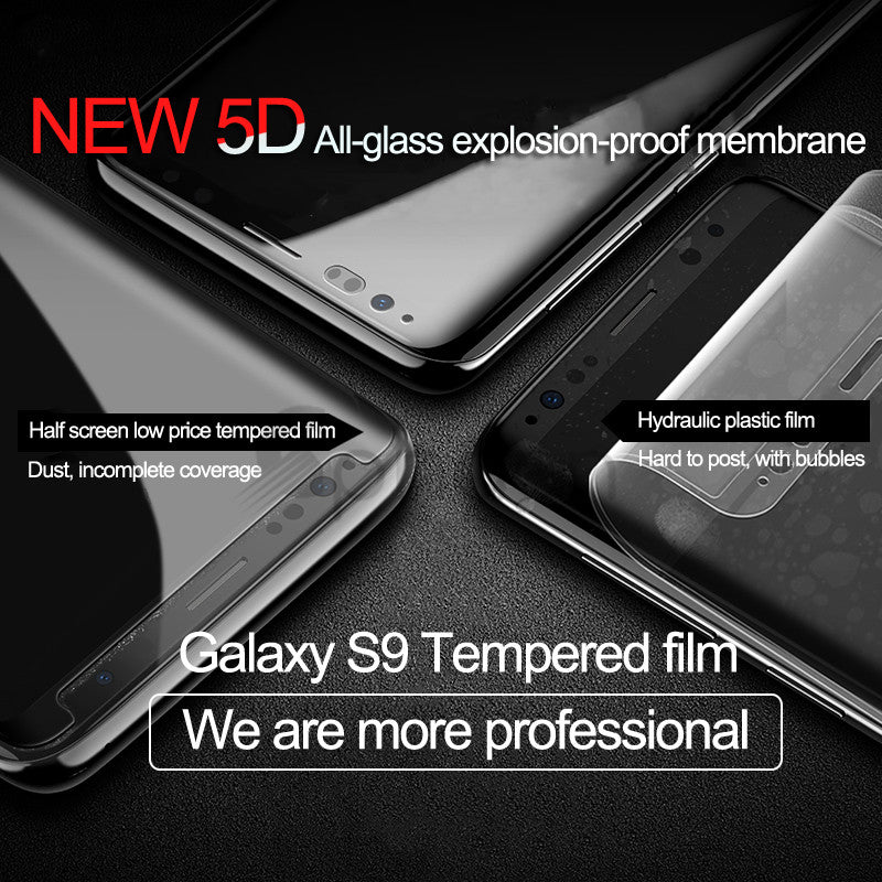 5D Curved Full Cover Tempered Glass For Samsung Galaxy