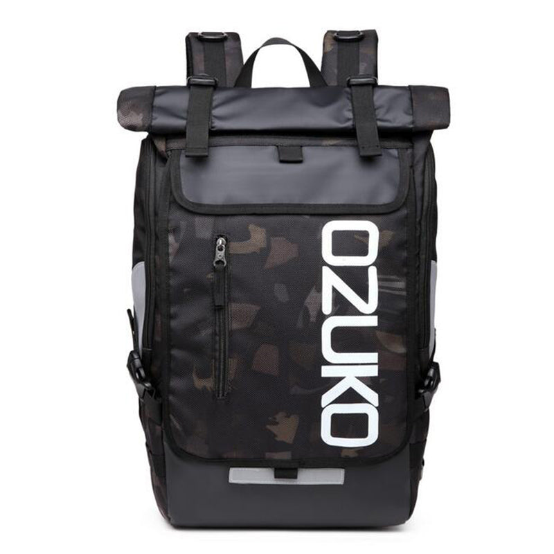 OZUKO Backpack Men&#39;s Designer Laptop Backpack High Quality Waterproof