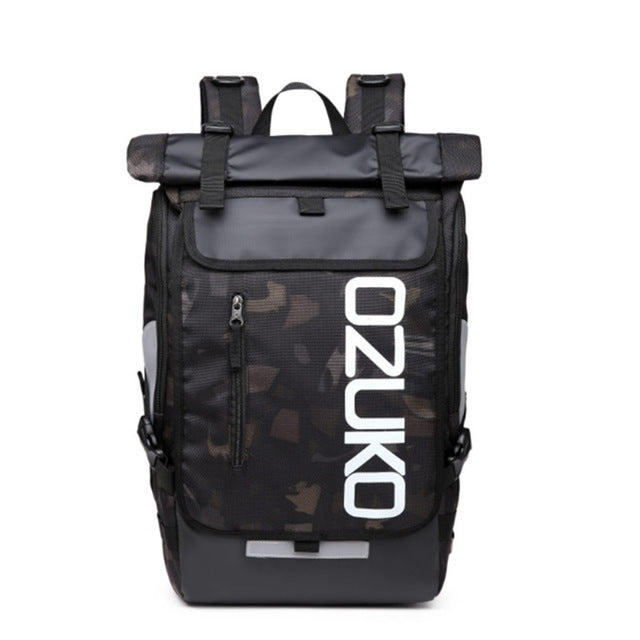 OZUKO Backpack Men's Designer Laptop Backpack High Quality Waterproof large 15.6 Inch Notebook Anti Theft Backpack Men Travel