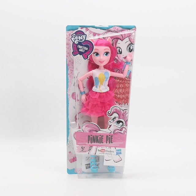 My Little Pony Toys Equestria Girls Sunset Shimmer Apple Jack Rarity PVC Action Figures Pony Classic Style Collection Dolls
