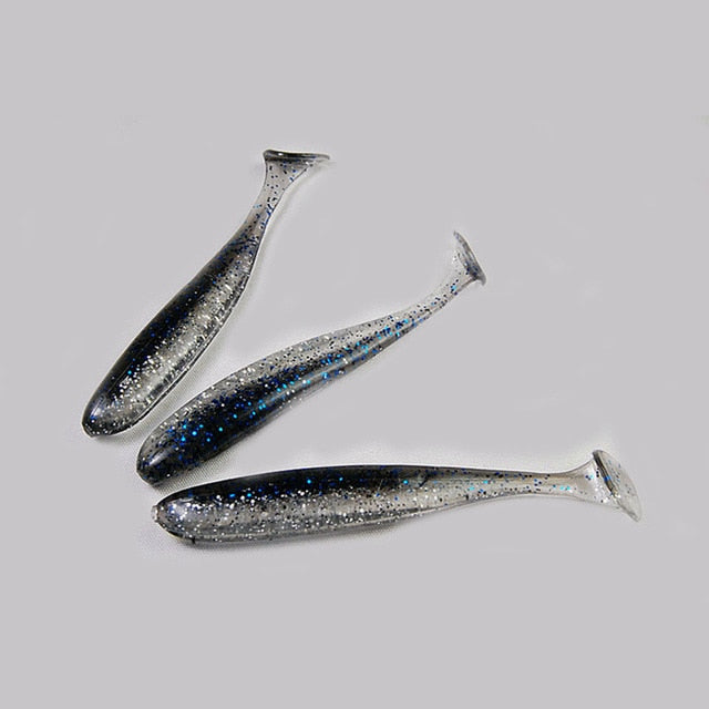 WALK FISH 6PCS/Lot 7cm/9cm Wobblers Fishing Lures Easy Shiner Swimbait Silicone Soft Bait Double Color Carp Artificial Soft Lure