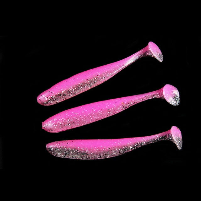 WALK FISH 6PCS/Lot 7cm/9cm Wobblers Fishing Lures Easy Shiner Swimbait Silicone Soft Bait Double Color Carp Artificial Soft Lure