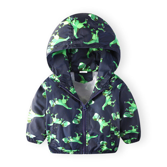 New Summer & autumn children jackets casual hooded kids outerwear/coats 1-7T blue and whith style jackets for boys CQ03