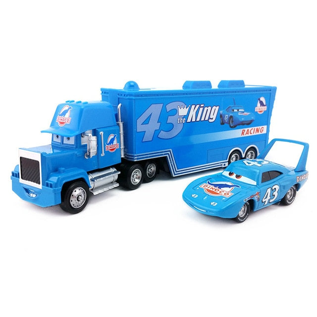 Disney Pixar Cars 2Pcs/Set Lightning McQueen Mack Uncle Truck The King Chick Hicks Toy Car Model 1:55 Loose New Kids Boy Gift