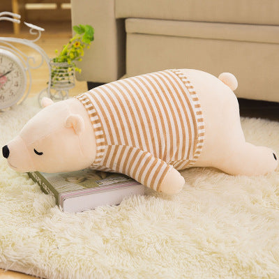 Cute Plush Polar Bear Stuffed Animal Pillow