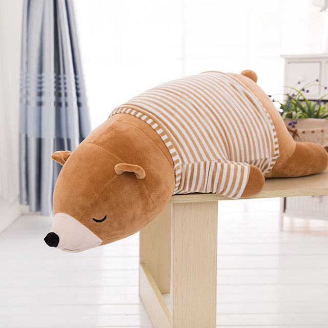 Cute Plush Polar Bear Stuffed Animal Pillow