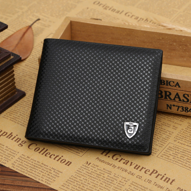 New PU leather wallet men wallets luxury brand clutch wallet Brown money clip men's leather wallet male purse cuzdan JINBAOLAI