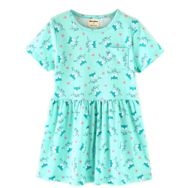 Baby Girl Dress Summer Unicorn Costume for Kids Clothing Brand Children Party Dresses Cute Dog Girls Clothes Princess Dress