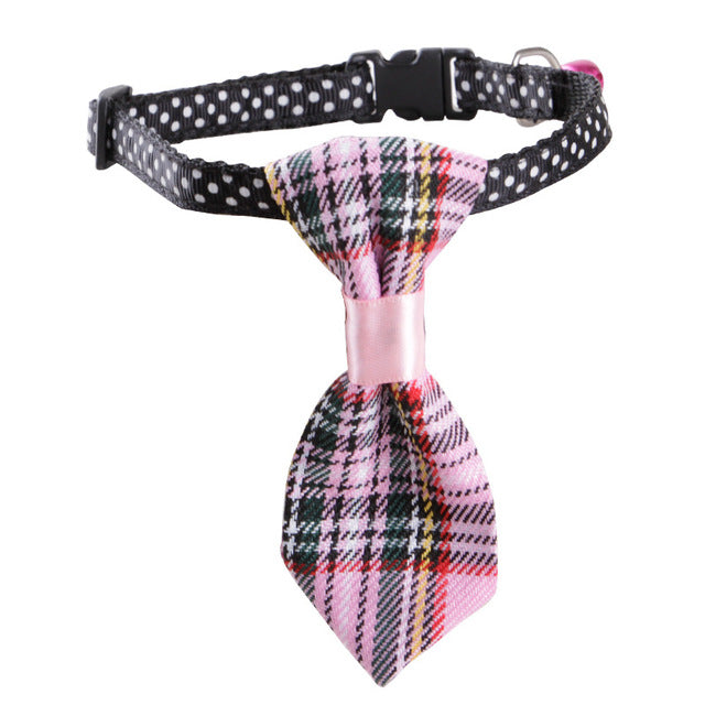 Fashion Reflective Collar For Cat Bell Cat Scarf Pet Cat Accessories Dog Cats Collars Necktie Clothes For Kitten Neck Decoration