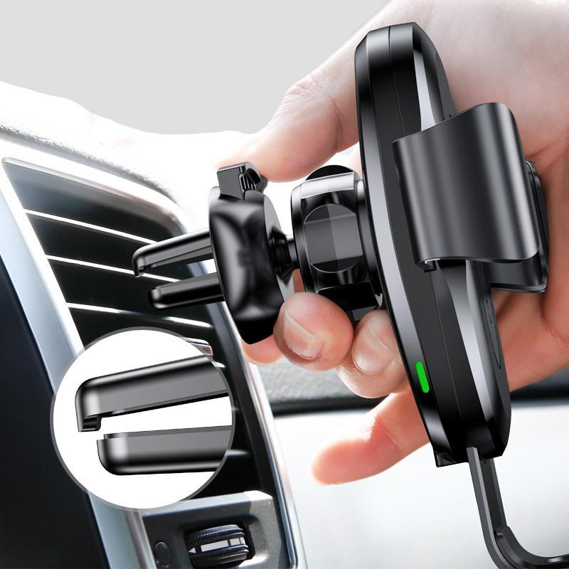 Qi Wireless Fast Charging Cell Phone Car Mount