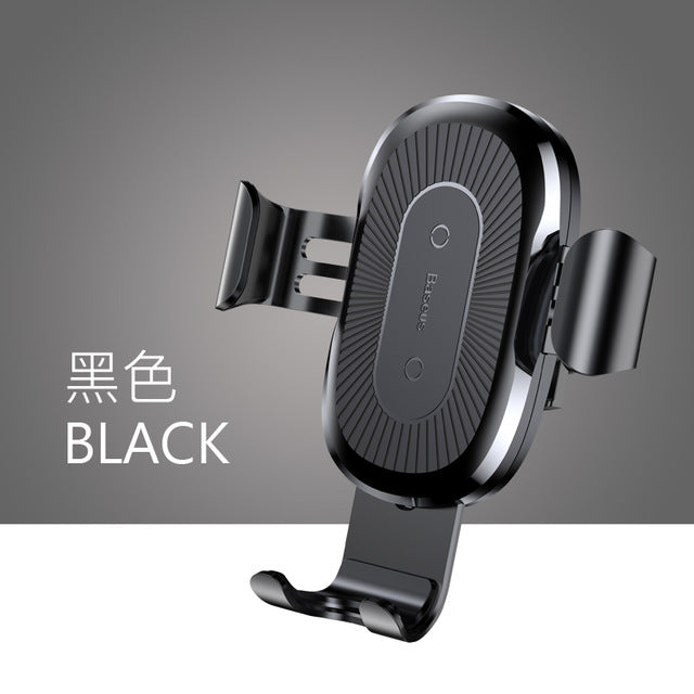 Qi Wireless Fast Charging Cell Phone Car Mount