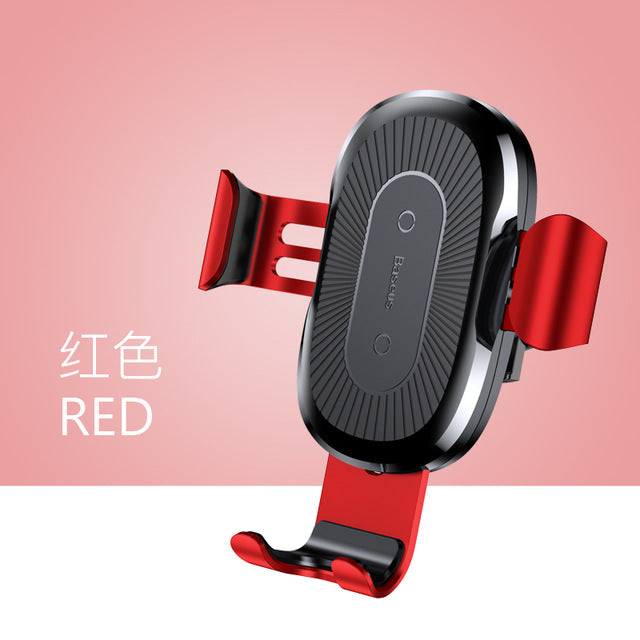 Qi Wireless Fast Charging Cell Phone Car Mount