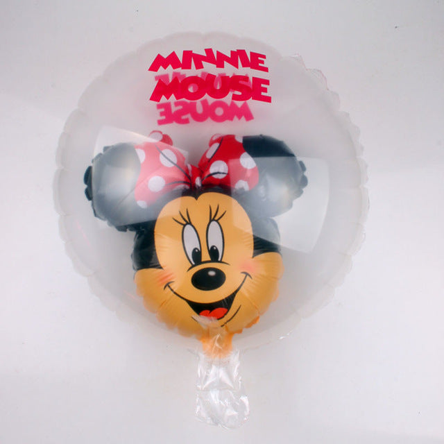GOGO PAITY  18-inch New Mickey Minnie transparent aluminum balloon children 's holiday party layout decorative balloon