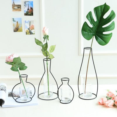 Northern Europe Iron Shelving Flower Vase