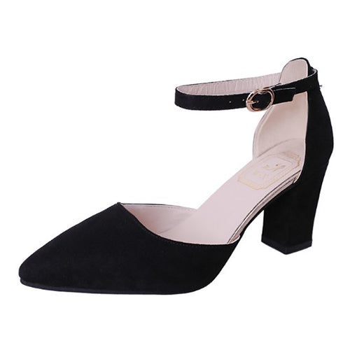 Fashion Women High Heels Pumps shoes Comfortable Square Female elegant party office summer Ladies wedge wedding Shoes