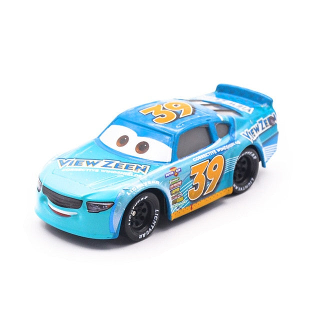 Disney Pixar Cars 3 Miss Fritter Lightning McQueen Jackson Storm Cruz Ramirez Metal Car Model Children's Day Gift For Kid Boy