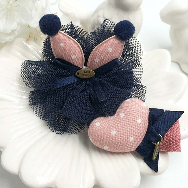 Girls' Lace Cotton Hair Bow Set