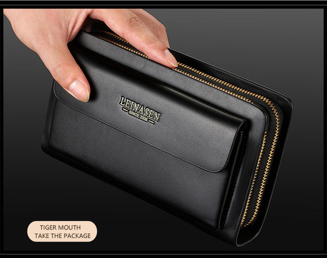 New Business wallet Coin Pocket purse long leather portfolio Large capacity fashion wallets Card Holder Clutch Passport purses