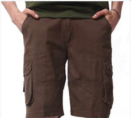 TFGS  Men's Army Cargo Work Casual Bermuda Shorts Men Fashion Overall Trousers Plus size Masculina Beach mma Short