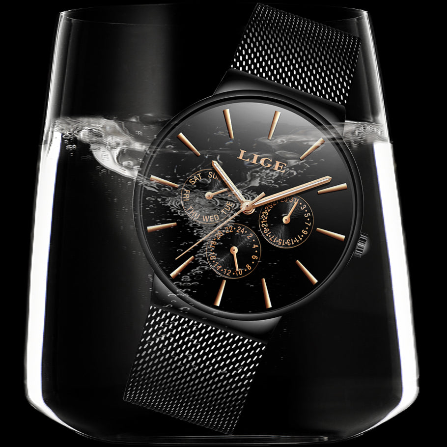 Men's Luxury Waterproof Ultra Thin Casual Quartz Watch