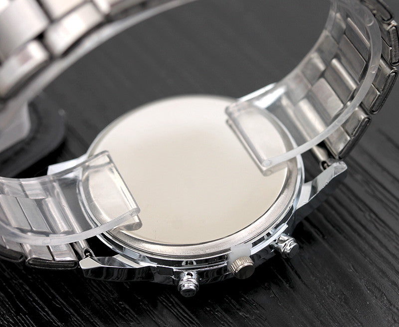 Men Watches Fashion Stainless Steel Analog Quartz Wrist Watch Lady Luxury Mesh Band Bracelet Watch