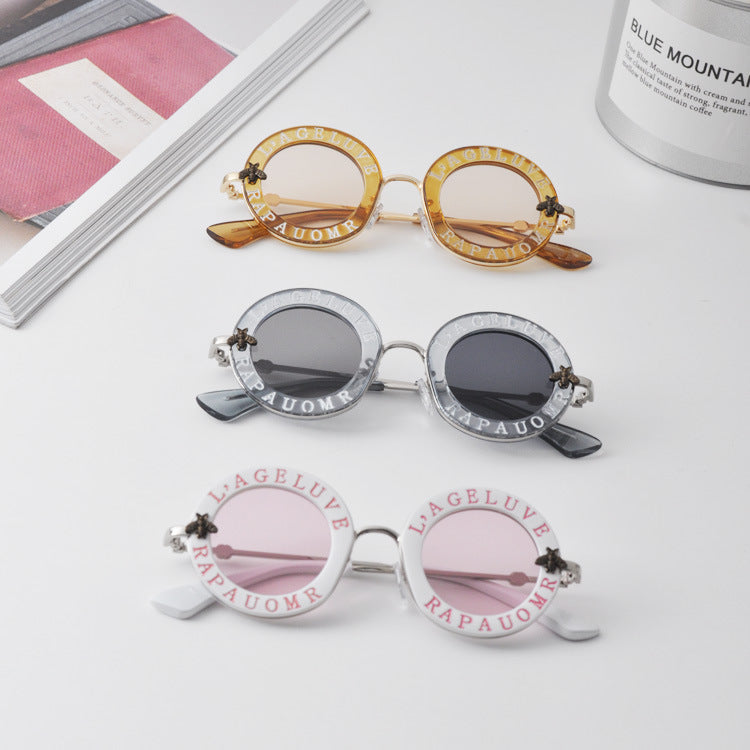 designer round frame sunglasses