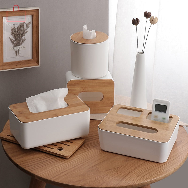 Simple Stylish Wooden Tissue Box