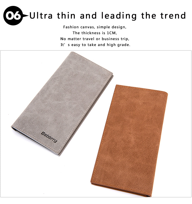 Wallet Purses Men's Wallets  Famous Brand Male Slim Men Long Wallets Thin Wallet Summer Style