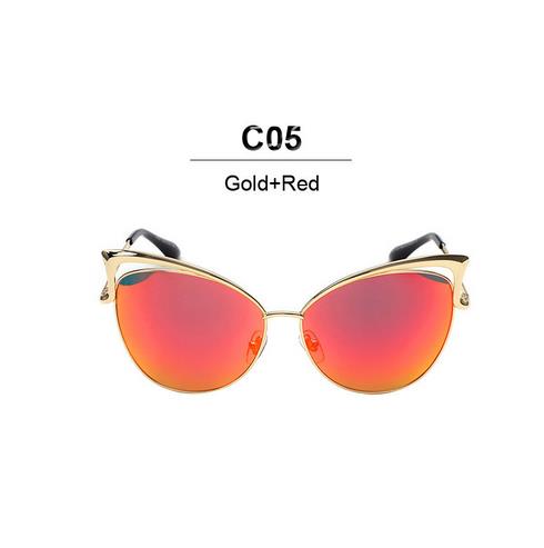 New Fashion Cat Eye luxury Sunglasses Women Brand Designer Twin-Beam Mirror Men Sun Glasses Vintage Female oculos de sol