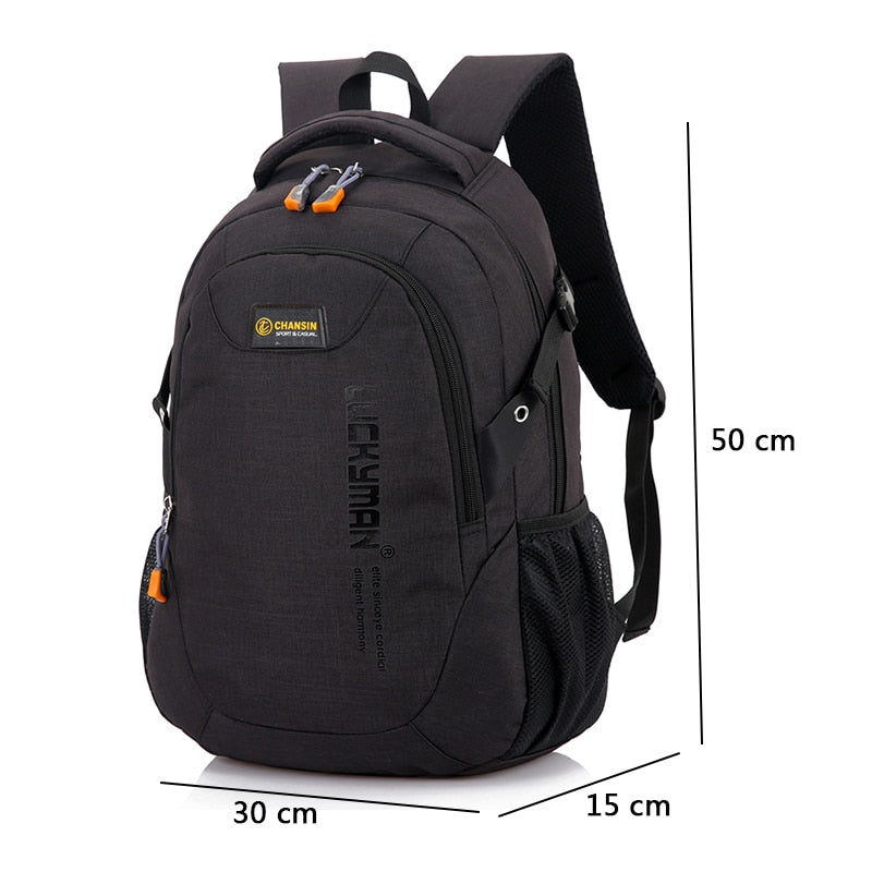 New Fashion Men's Backpack Bag Male Polyester Laptop Backpack Computer Bags high school student college students bag male