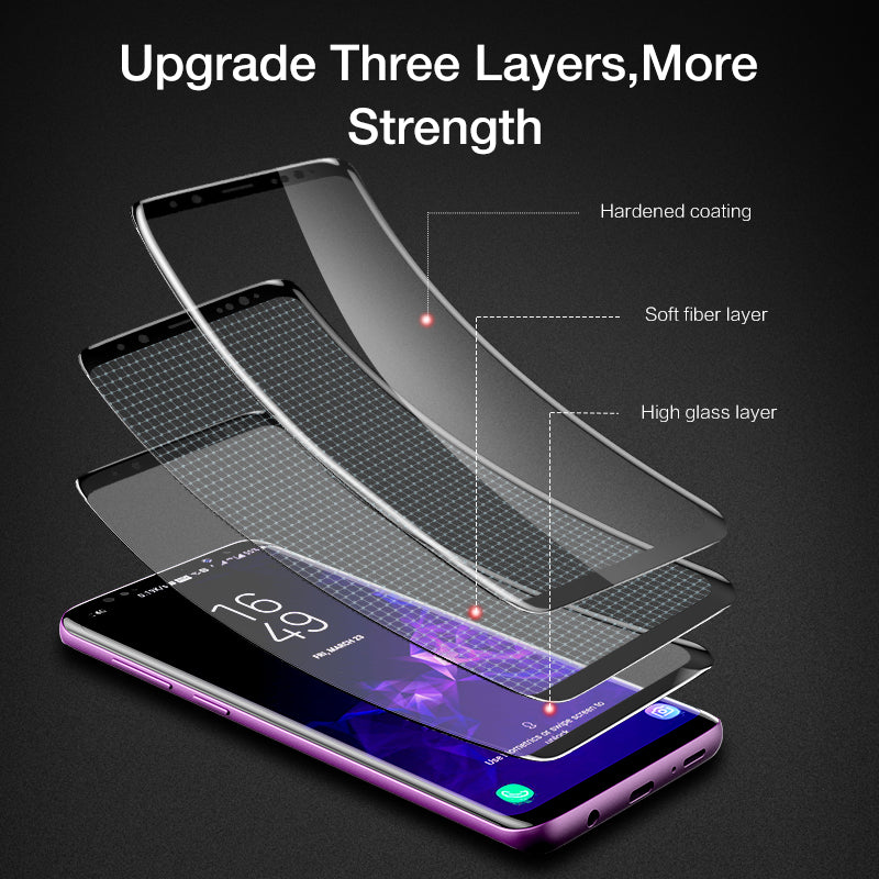 FLOVEME For Samsung S9 S8 Screen Protector 3D Curved Full Cover Ultra Soft Film For Samsung Galaxy S8 S9 Plus Not Tempered Glass