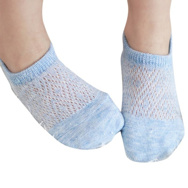 Toddler Newborn Cotton Ankle Socks Baby Girls Mesh Hollow out Socks Breathable Soft Kids