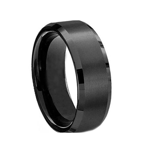 Fashion Unisex Titanium Steel Ring Wedding Band Couple Lovers Finger Jewelry