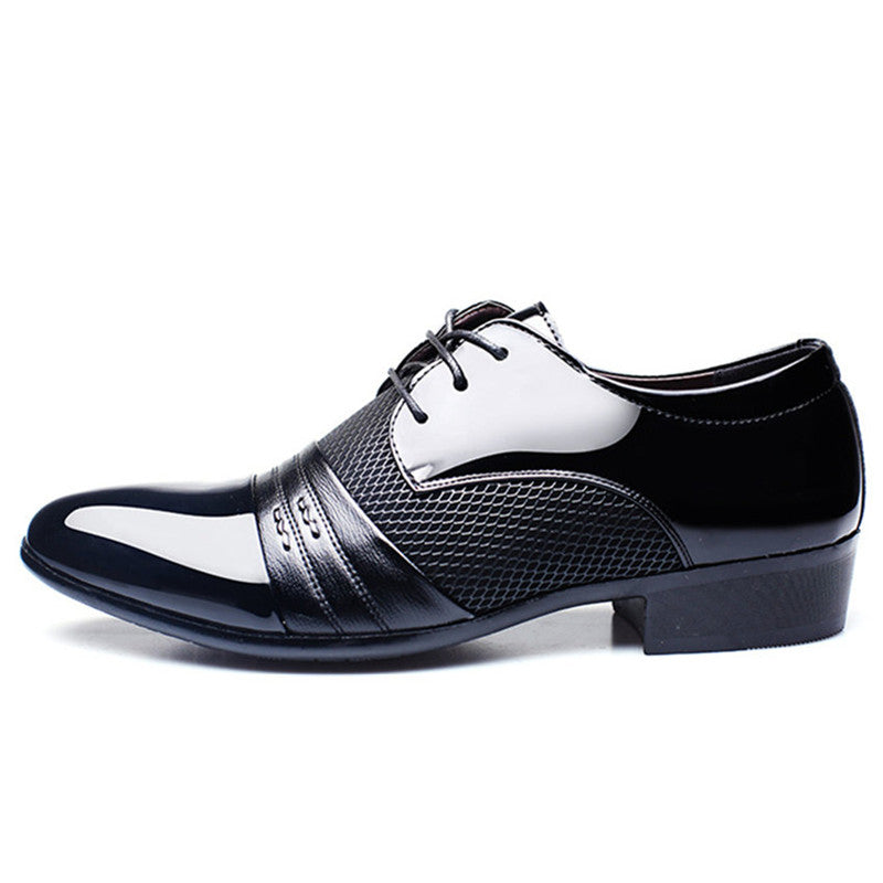 QIYHONG Brand Men Dress Shoes Plus Size 38-48 Men Business Flat Shoes Black Brown Breathable Low Top Men Formal Office Shoes