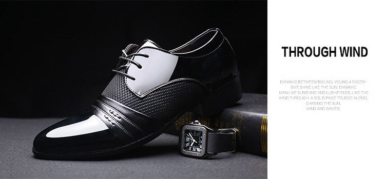 QIYHONG Brand Men Dress Shoes Plus Size 38-48 Men Business Flat Shoes Black Brown Breathable Low Top Men Formal Office Shoes