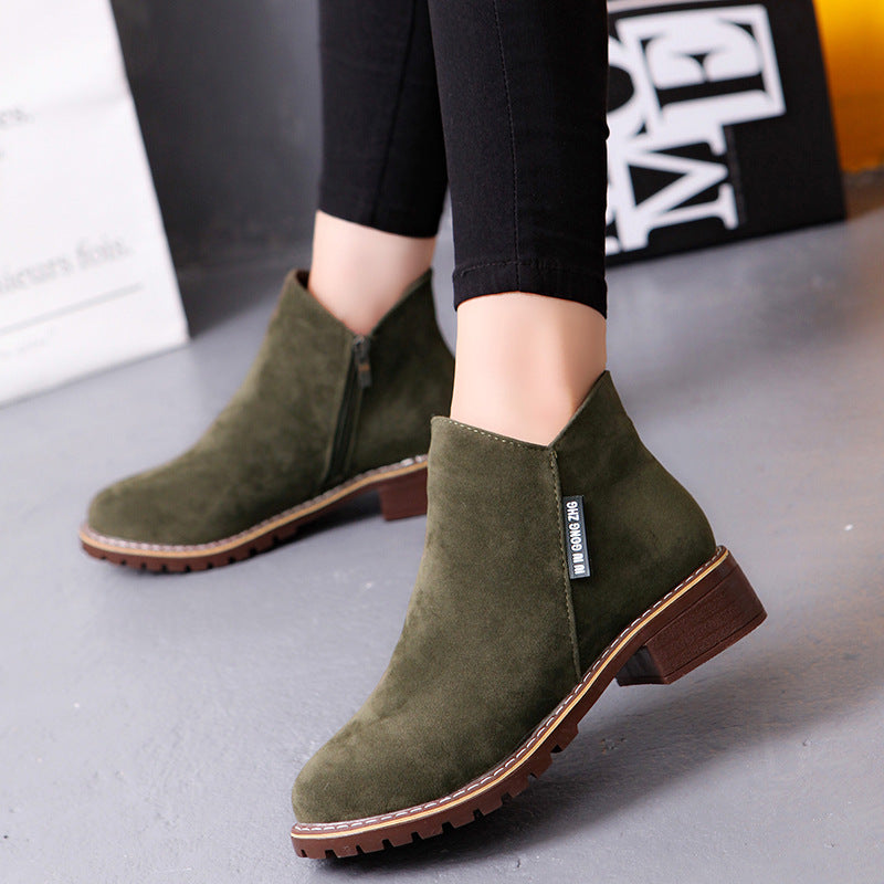 womens ankle boots low heel