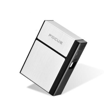 Personal Cigarette Holder Box with Removable Electronic Windproof Lighter