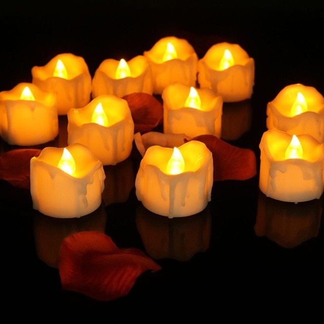 Pack of 12 Remote or not Remote New Year Candles