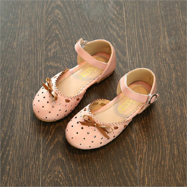 Girls Sandals Bowtie New Brand Summer Children Princess Shoes Fashion Girls Party Shoes for child girl Beach Sandals 21~35