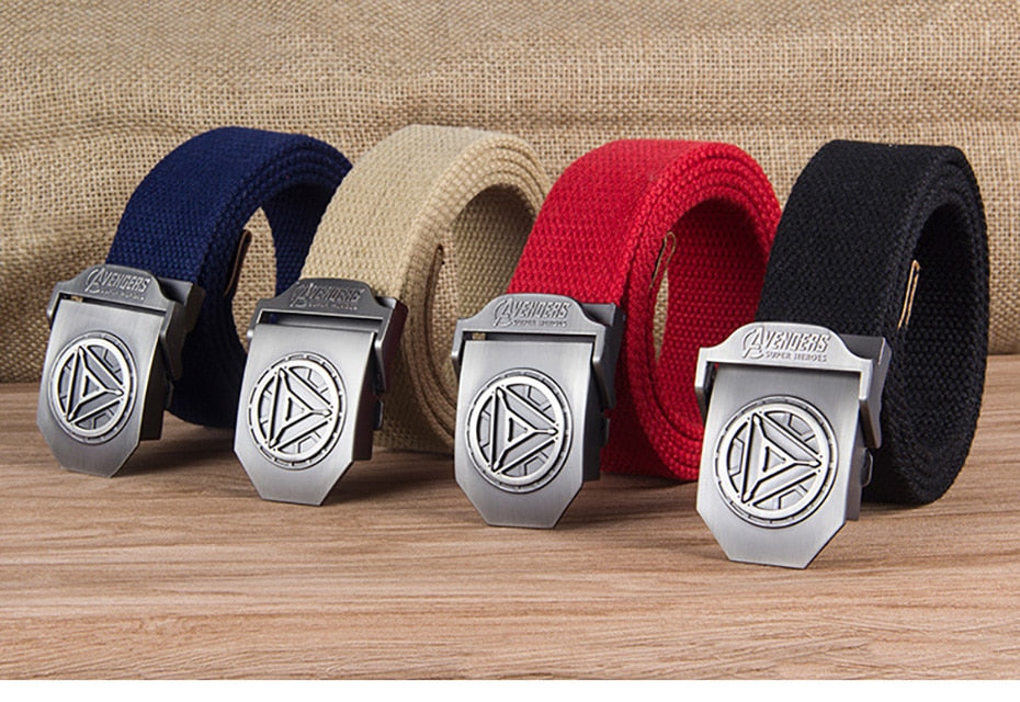 Men's Avengers Iron Man Slide Buckle Belt