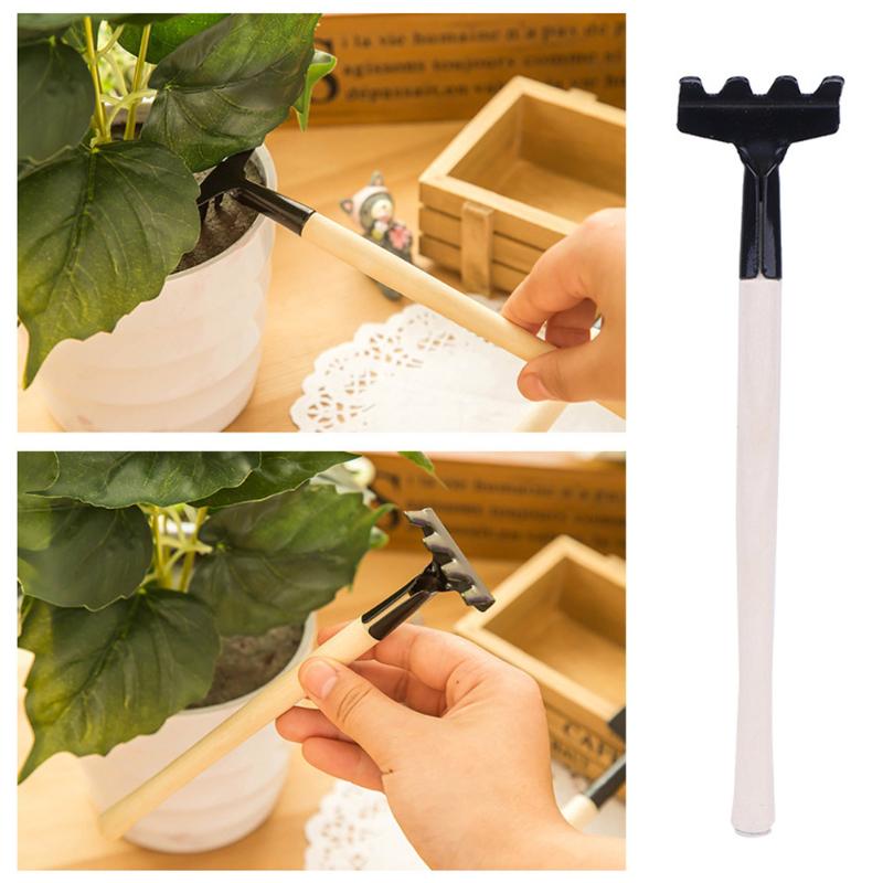 Mini Spade Shovel Harrow Set Gardening Tools Potted Plants Maintenance Suit With Wooden Handle Garden Tool