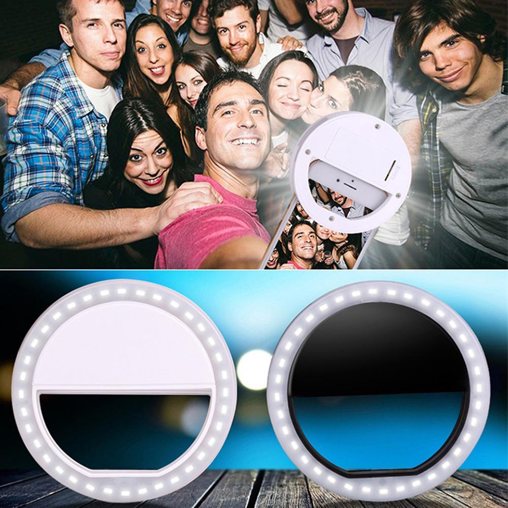 Portable Selfie LED Ring Flash Light Clip