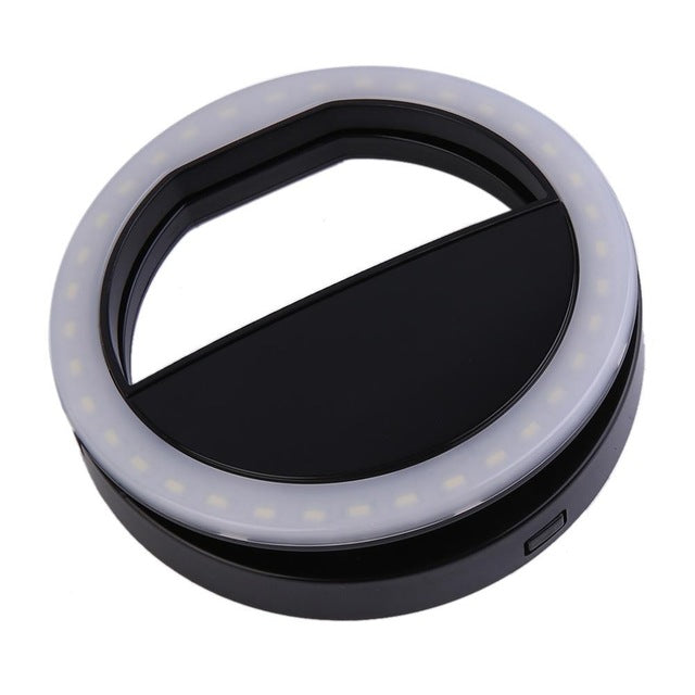 Portable Selfie LED Ring Flash Light Clip