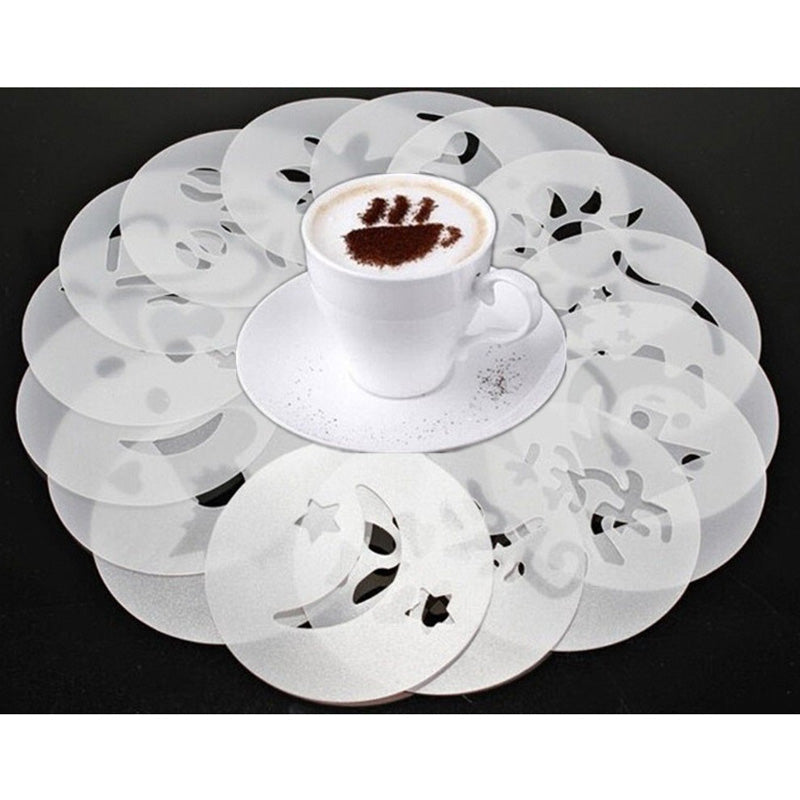 16 Piece: Decorative Coffee Froth Finisher Molds